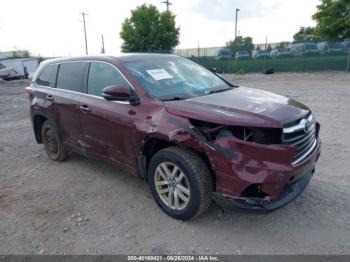  Salvage Toyota Highlander