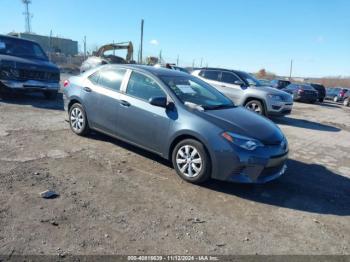  Salvage Toyota Corolla