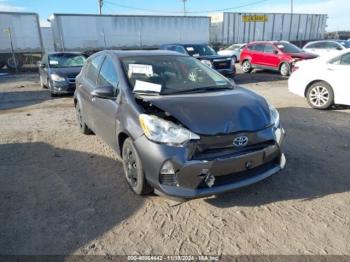  Salvage Toyota Prius c