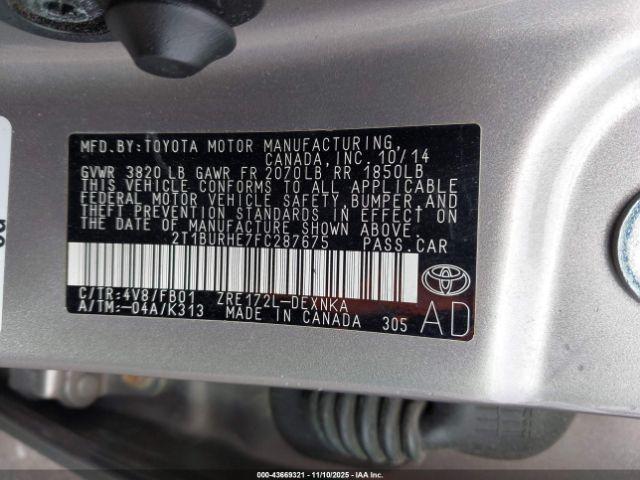 Toyota Corolla Le Image 2