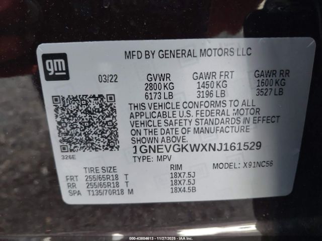 Chevrolet Traverse Awd Lt Cloth Image 9