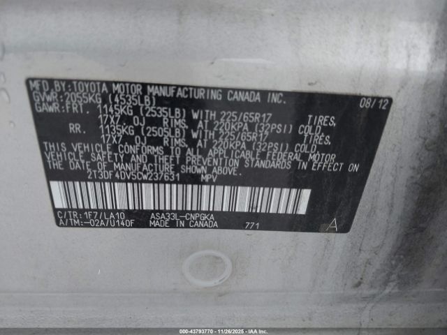 Toyota RAV4 Limited Image 7