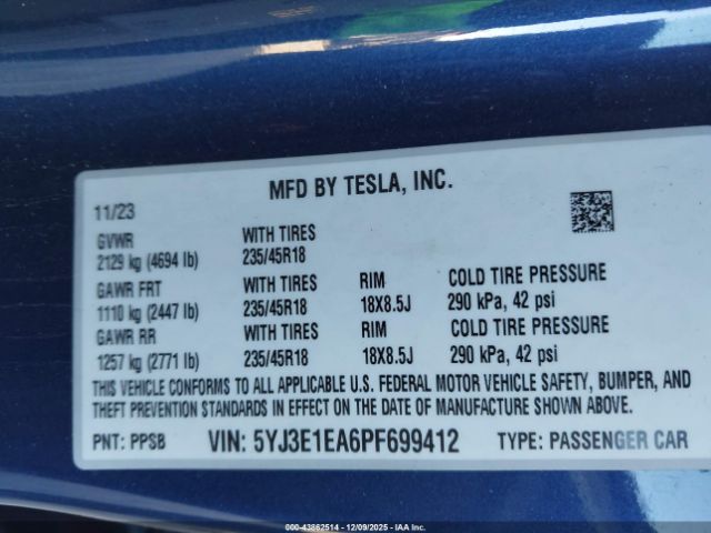 Tesla Model 3 Rear-wheel Drive Image 9