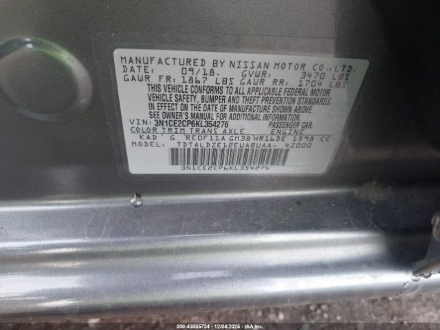 Nissan Versa Sv Image 14