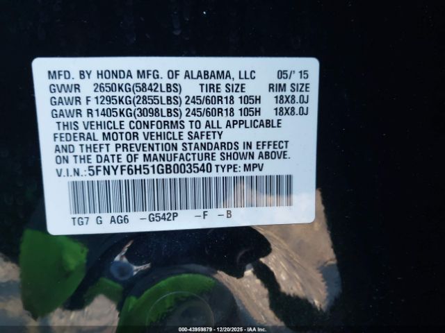 Honda Pilot Ex-l Image 14