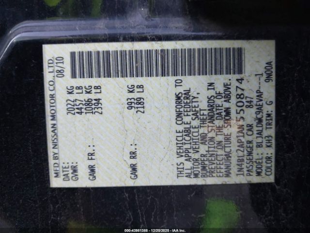 Nissan Altima 3.5 Sr Image 8