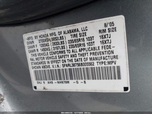 Honda Odyssey Ex-l Image 8