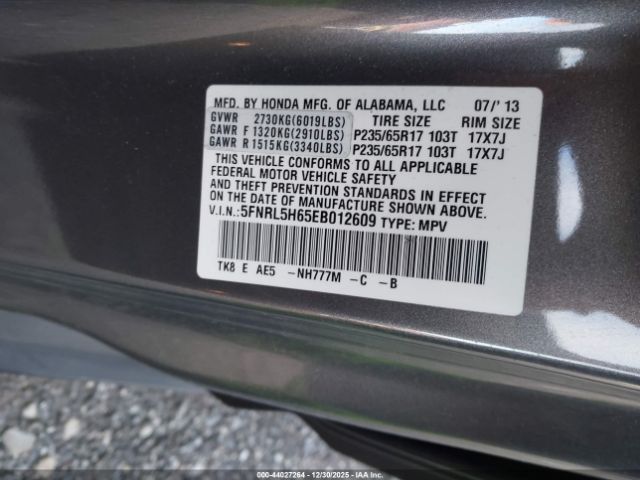 Honda Odyssey Ex-l Image 9